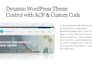 create a custom wordpress website with elementor pro, acf and custom code
